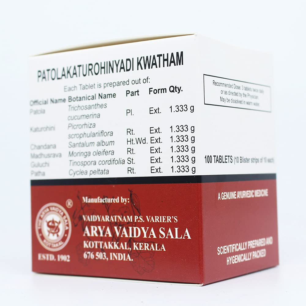 Kottakkal Patolakaturohinyadi Kwatham (Tablet) 100nos